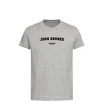 John Barnes t-shirt – grey kids' t-shirt with black John Barnes letters and Players Couture logo on the chest