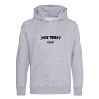 John Terry hoodie – grey kids' hoodie with black John Terry letters and Players Couture logo on the chest