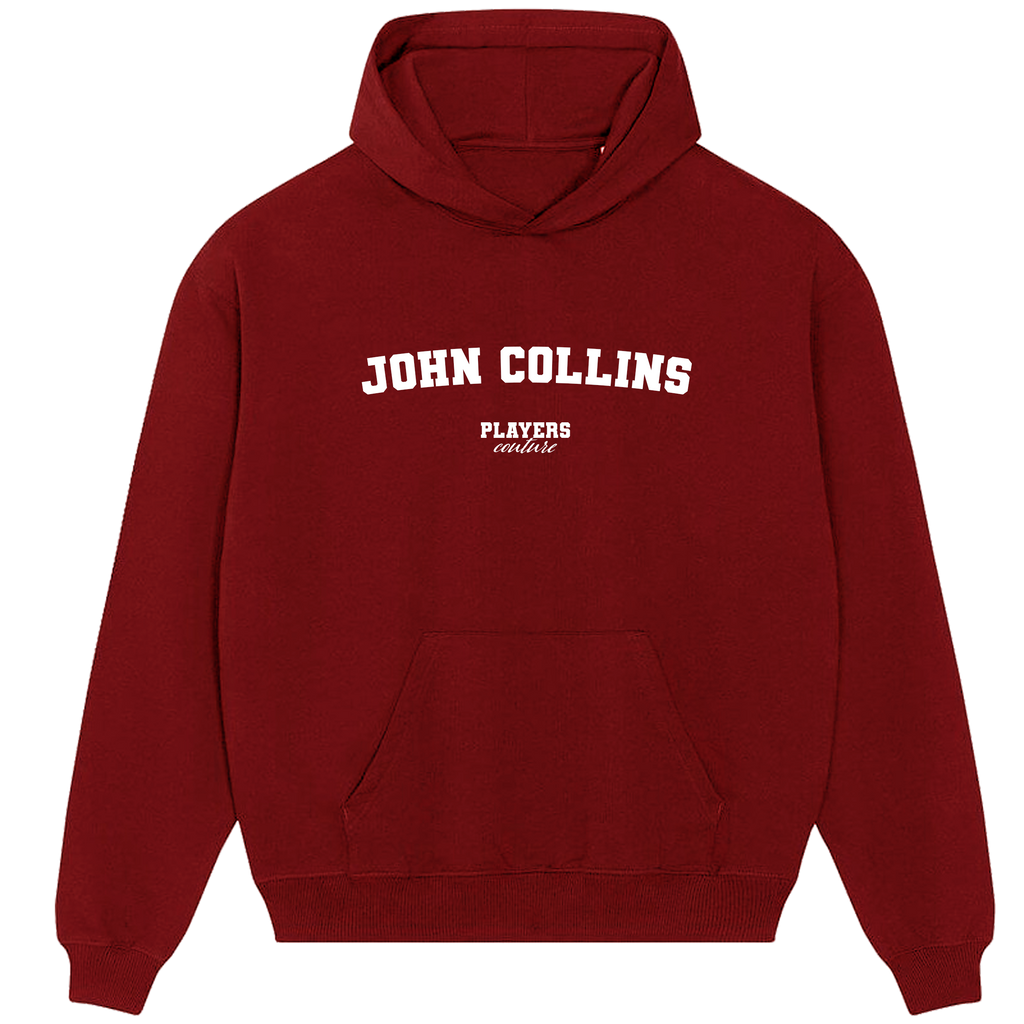 John Collins Players Couture Men's Casual Hoodie Red