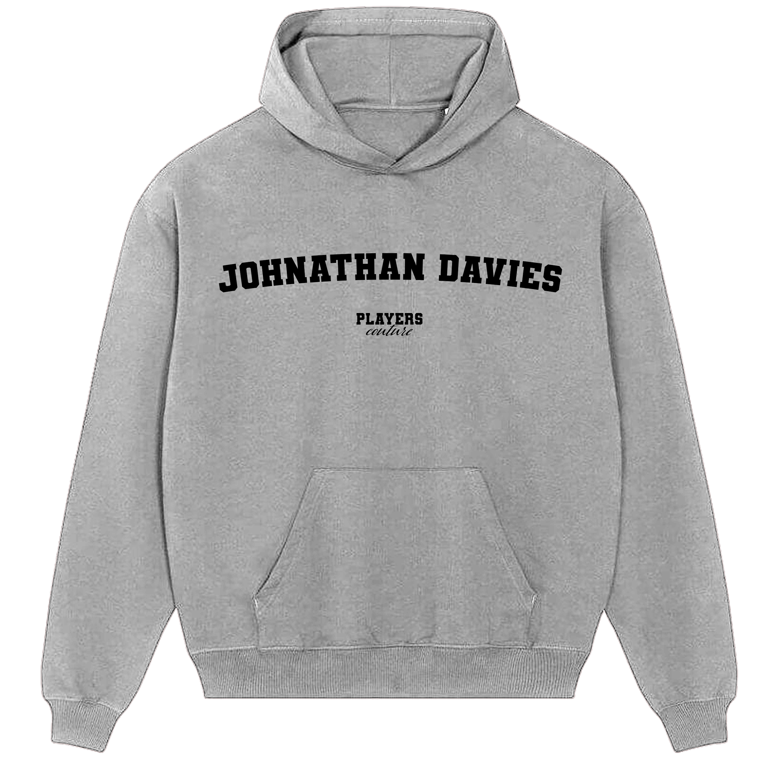 Johnathan Davies Players Couture Men's Casual Hoodie Gray