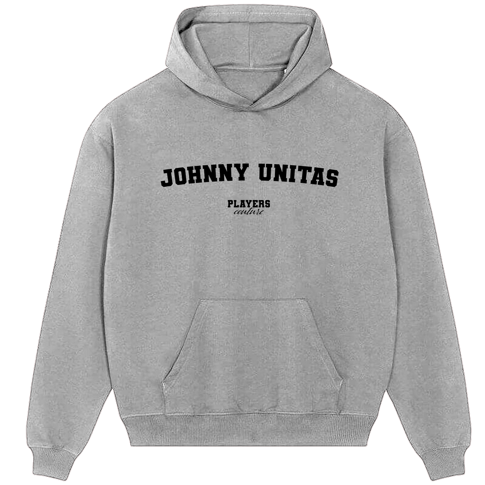 Johnny Unitas Players Couture Men's Casual Hoodie Gray