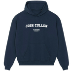 Josh Cullen hoodie – navy men's hoodie with white Josh Cullen letters and Players Couture logo on the chest
