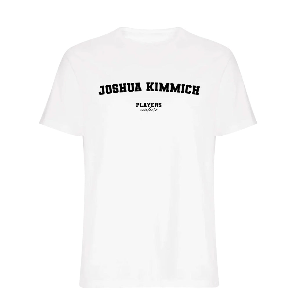 Joshua Kimmich men's T-shirt in white with bold name lettering