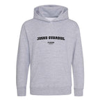 Josko Gvardiol hoodie – grey kids' hoodie with black Josko Gvardiol letters and Players Couture logo on the chest