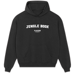Jungle Book hoodie – black men's hoodie with white Jungle Book letters and Players Couture logo on the chest