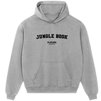 Jungle Book hoodie – grey men's hoodie with black Jungle Book letters and Players Couture logo on the chest
