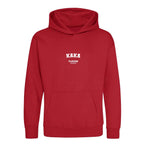 Kaka hoodie – red kids' hoodie with white Kaka letters and Players Couture logo on the chest