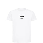 Kaka t-shirt – white kids' t-shirt with black Kaka letters and Players Couture logo on the chest