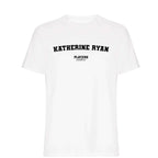 Katherine Ryan men's T-shirt in white with bold name lettering