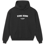 King Kong hoodie – black men's hoodie with white King Kong letters and Players Couture logo on the chest
