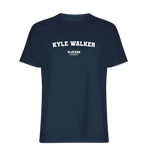 Kyle Walker t-shirt – navy men's t-shirt with white Kyle Walker letters and Players Couture logo on the chest