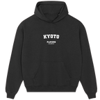 Kyoto hoodie – black men's hoodie with white Kyoto letters and Players Couture logo on the chest