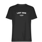 Lady Gaga t-shirt – black men's t-shirt with white Lady Gaga letters and Players Couture logo on the chest