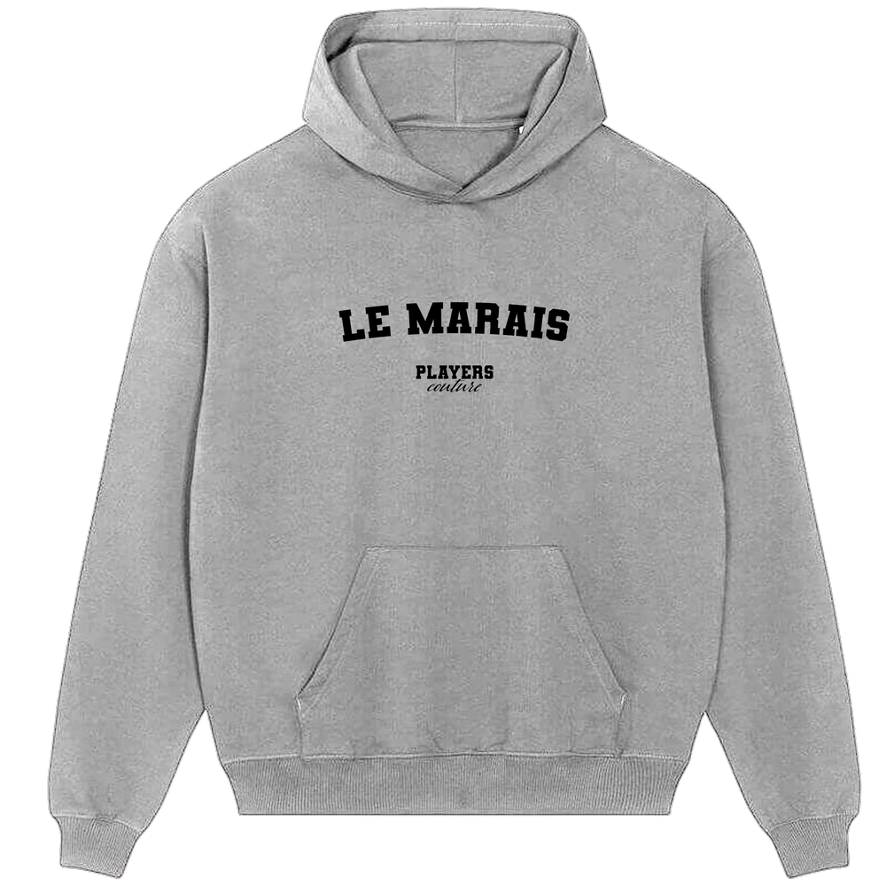 Le Marais Players Couture Men's Casual Hoodie Gray