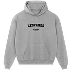 Leopards hoodie – grey men's hoodie with black Leopards letters and Players Couture logo on the chest