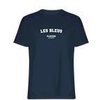 Les Bleus t-shirt – navy men's t-shirt with white Les Bleus letters and Players Couture logo on the chest