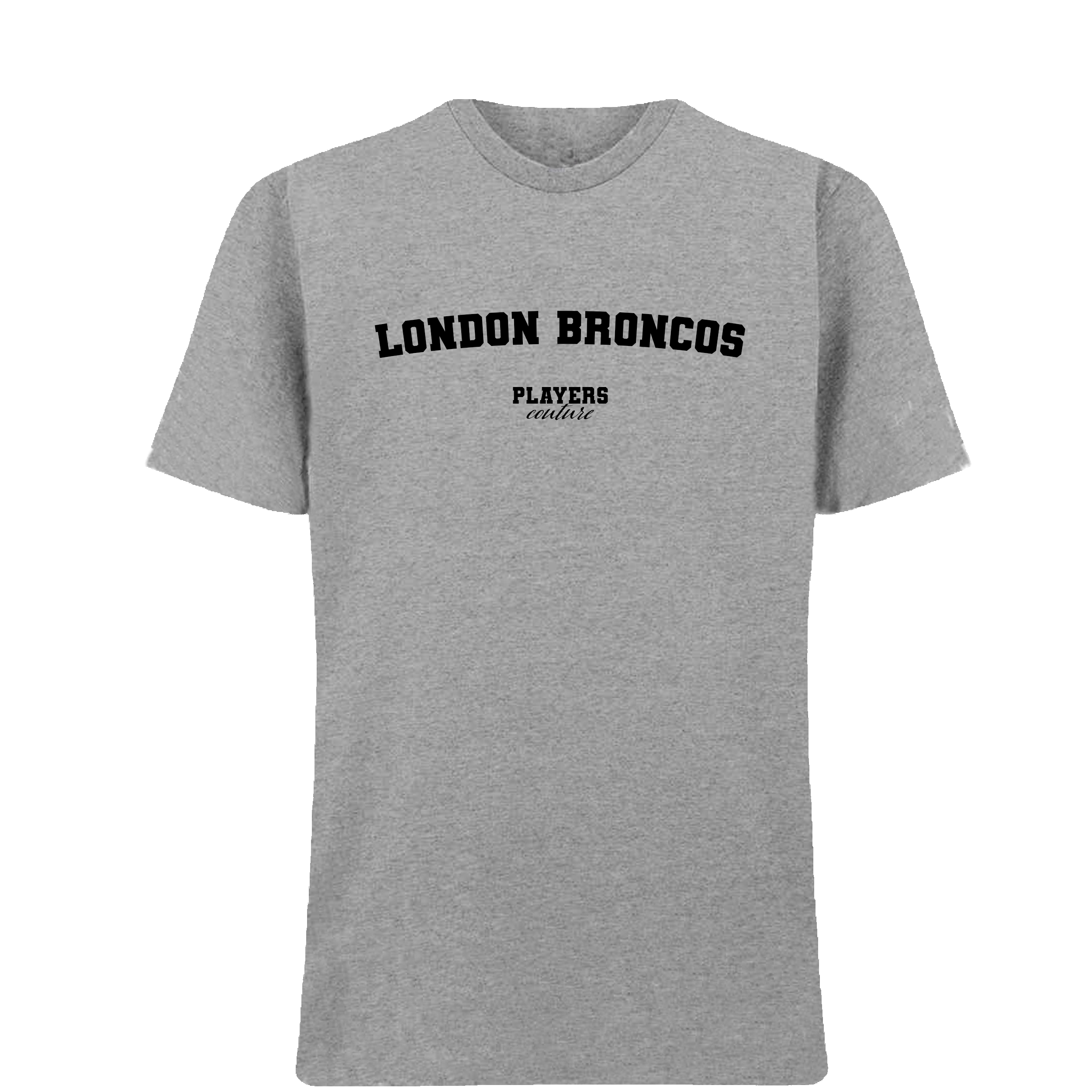 London Broncos Players Couture Men's T-Shirt Gray