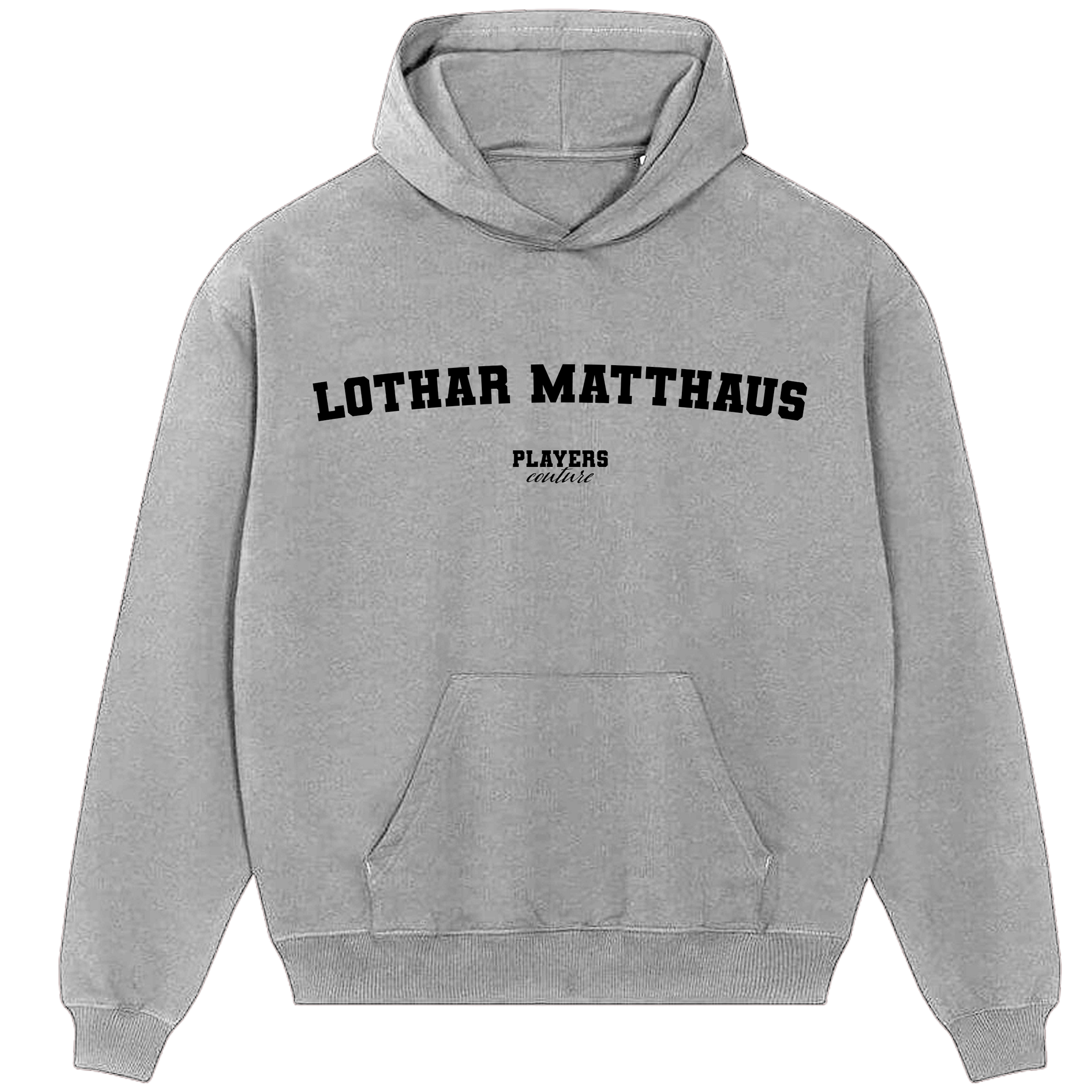 Lothar Matthaus Players Couture Men's Casual Hoodie Gray