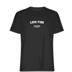 Luis Figo t-shirt – black men's t-shirt with white Luis Figo letters and Players Couture logo on the chest