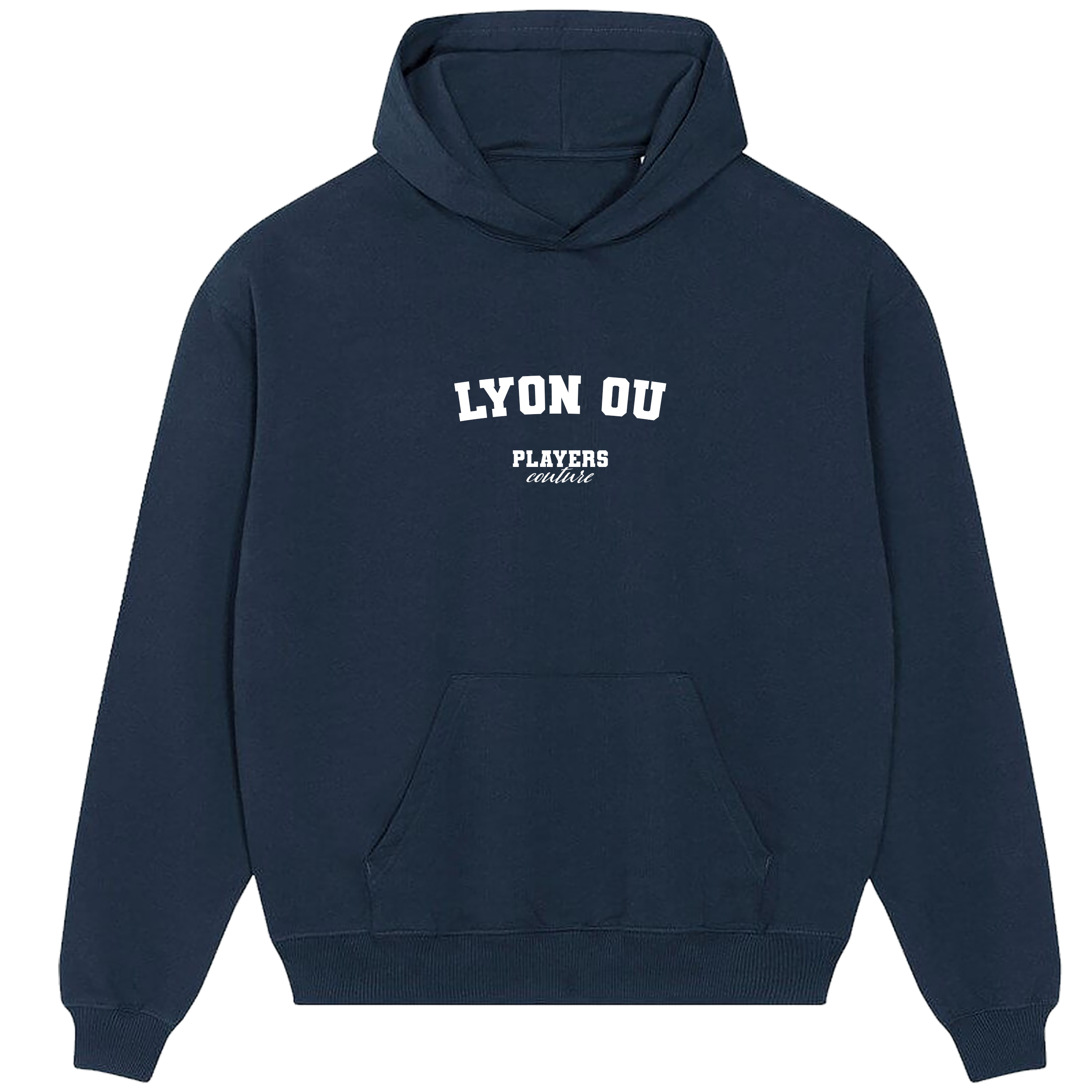 Lyon Ou Players Couture Men's Casual Hoodie Navy