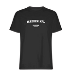 Madden NFL t-shirt – black men's t-shirt with white Madden NFL letters and Players Couture logo on the chest