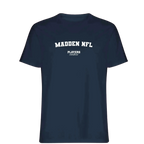Madden NFL t-shirt – navy men's t-shirt with white Madden NFL letters and Players Couture logo on the chest