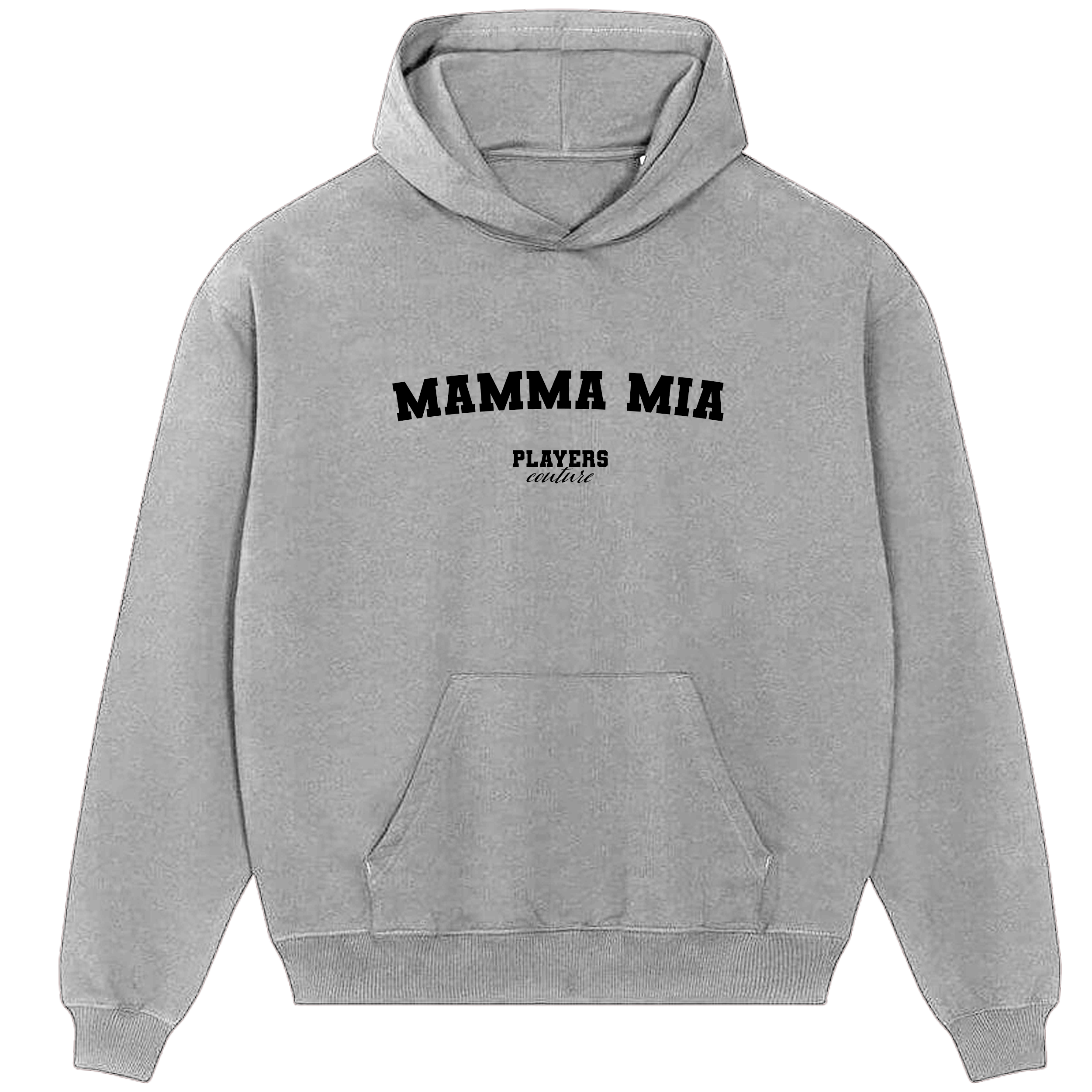 Mamma Mia Players Couture Men's Casual Hoodie Gray