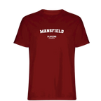 Mansfield t-shirt – red men's t-shirt with white Mansfield letters and Players Couture logo on the chest