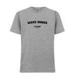 Manu Somoa t-shirt – grey men's t-shirt with black Manu Somoa letters and Players Couture logo on the chest