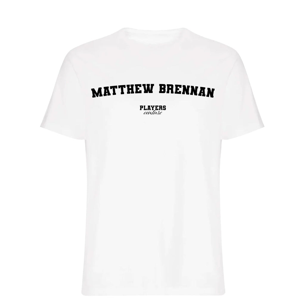 Matthew Brennan men's t-shirt fanwear by Players Couture