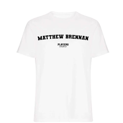 Matthew Brennan men's t-shirt fanwear by Players Couture