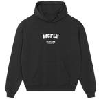 McFly hoodie – black men's hoodie with white McFly letters and Players Couture logo on the chest