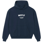 McFly hoodie – navy men's hoodie with white McFly letters and Players Couture logo on the chest