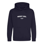 Mesut Ozil hoodie – navy kids' hoodie with white Mesut Ozil letters and Players Couture logo on the chest