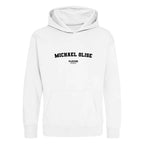 Michael Olise hoodie – white kids' hoodie with black Michael Olise letters and Players Couture logo on the chest