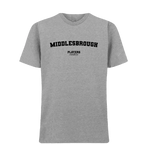 Middlesbrough t-shirt – grey men's t-shirt with black Middlesbrough letters and Players Couture logo on the chest