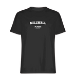 Millwall t-shirt – black men's t-shirt with white Millwall letters and Players Couture logo on the chest