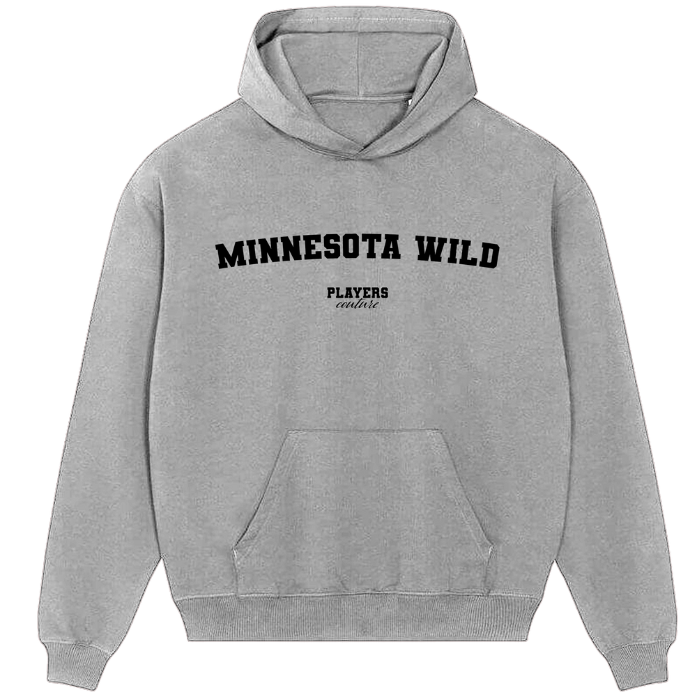 Minnesota Wild Players Couture Men's Casual Hoodie Gray