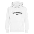 Moises Caicedo hoodie – white kids' hoodie with black Moises Caicedo letters and Players Couture logo on the chest