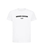 Moises Caicedo t-shirt – white kids' t-shirt with black Moises Caicedo letters and Players Couture logo on the chest