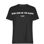 New t-shirt – black kids' t-shirt with white New letters and Players Couture logo on the chest