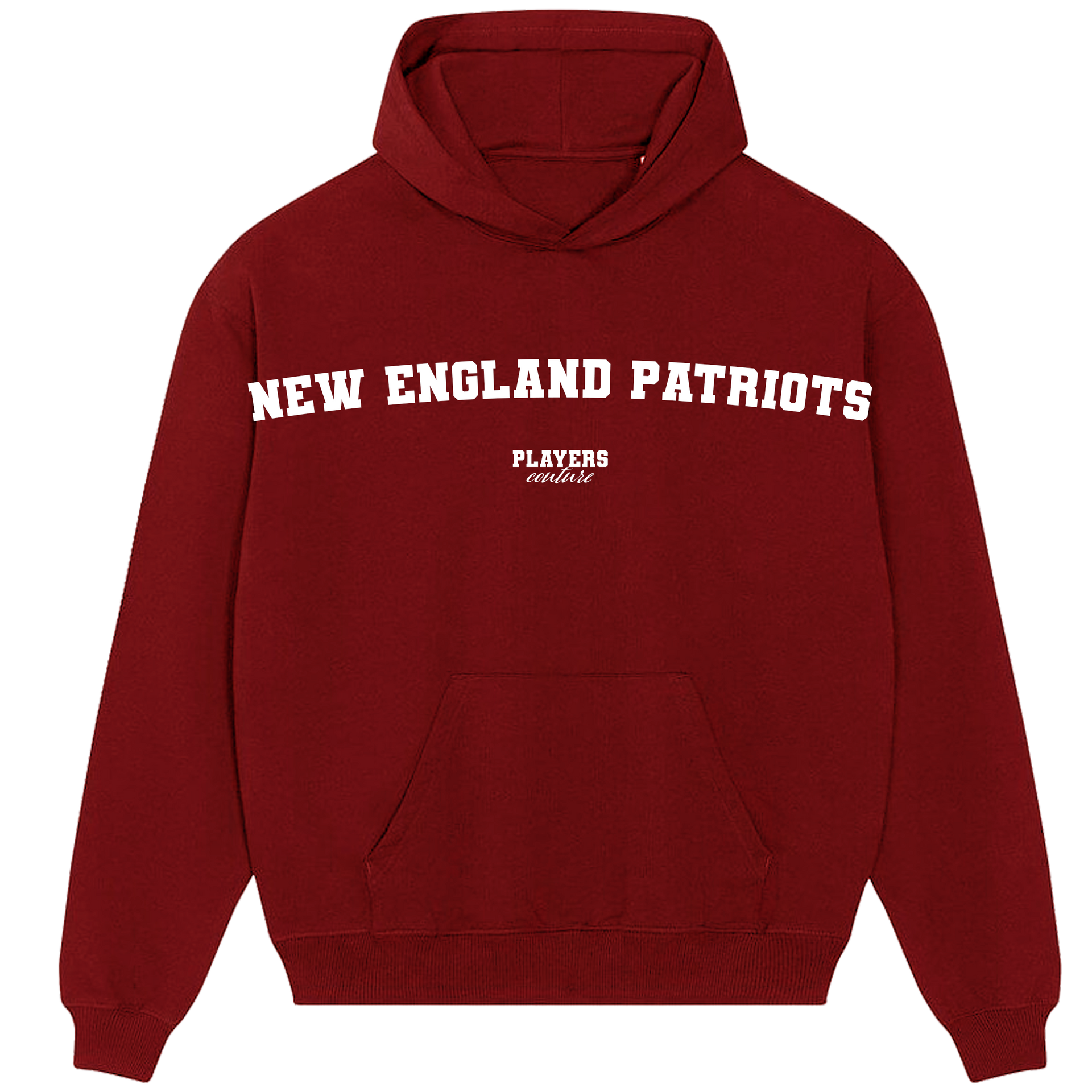 New England Patriots Players Couture Men's Casual Hoodie Red