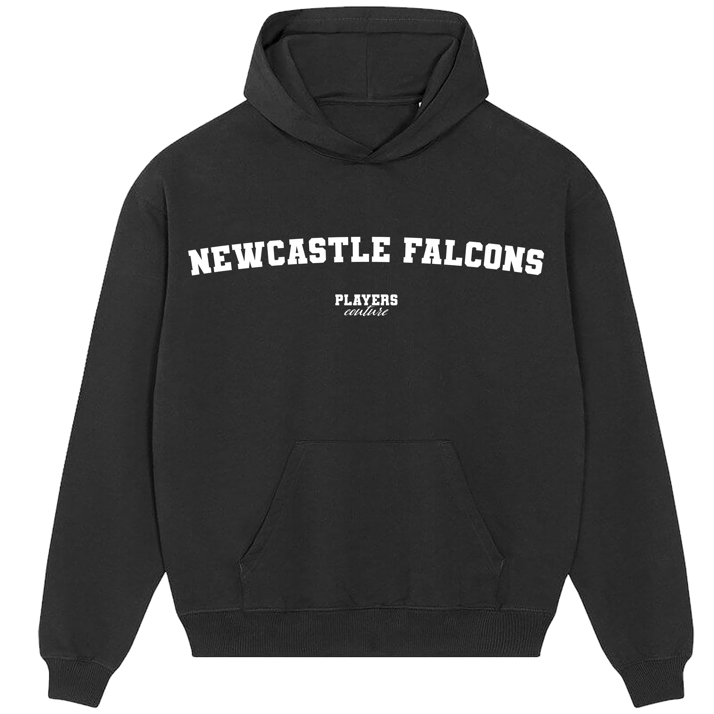 Newcastle Falcons Players Couture Men's Casual Hoodie Black