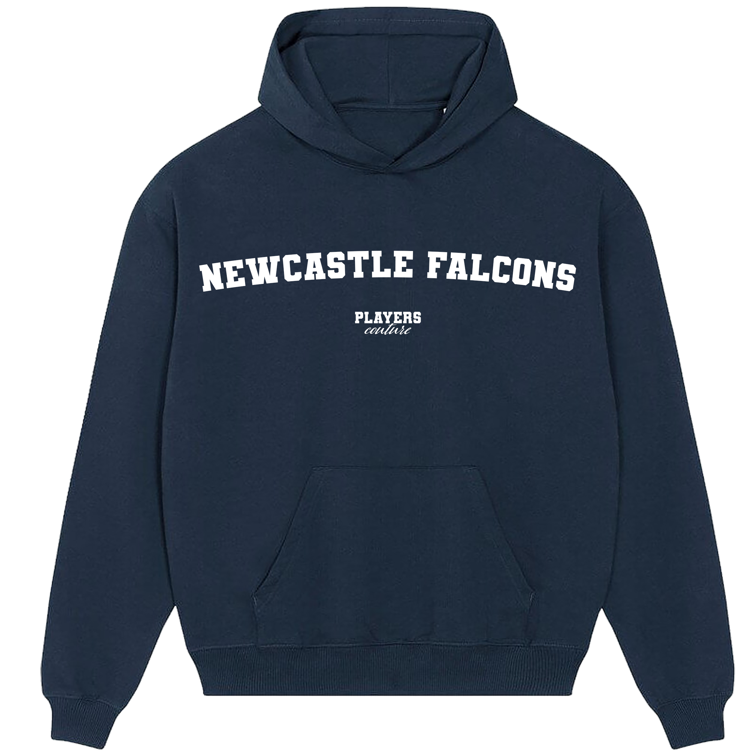 Newcastle Falcons Players Couture Men's Casual Hoodie Navy