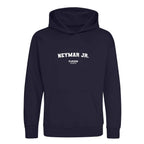 Neymar Jr. hoodie – navy kids' hoodie with white Neymar Jr. letters and Players Couture logo on the chest