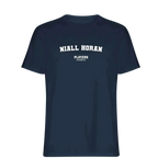 Niall Horan t-shirt – navy men's t-shirt with white Niall Horan letters and Players Couture logo on the chest