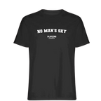 No Man's Sky t-shirt – black men's t-shirt with white No Man's Sky letters and Players Couture logo on the chest