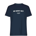 No Man's Sky t-shirt – navy men's t-shirt with white No Man's Sky letters and Players Couture logo on the chest
