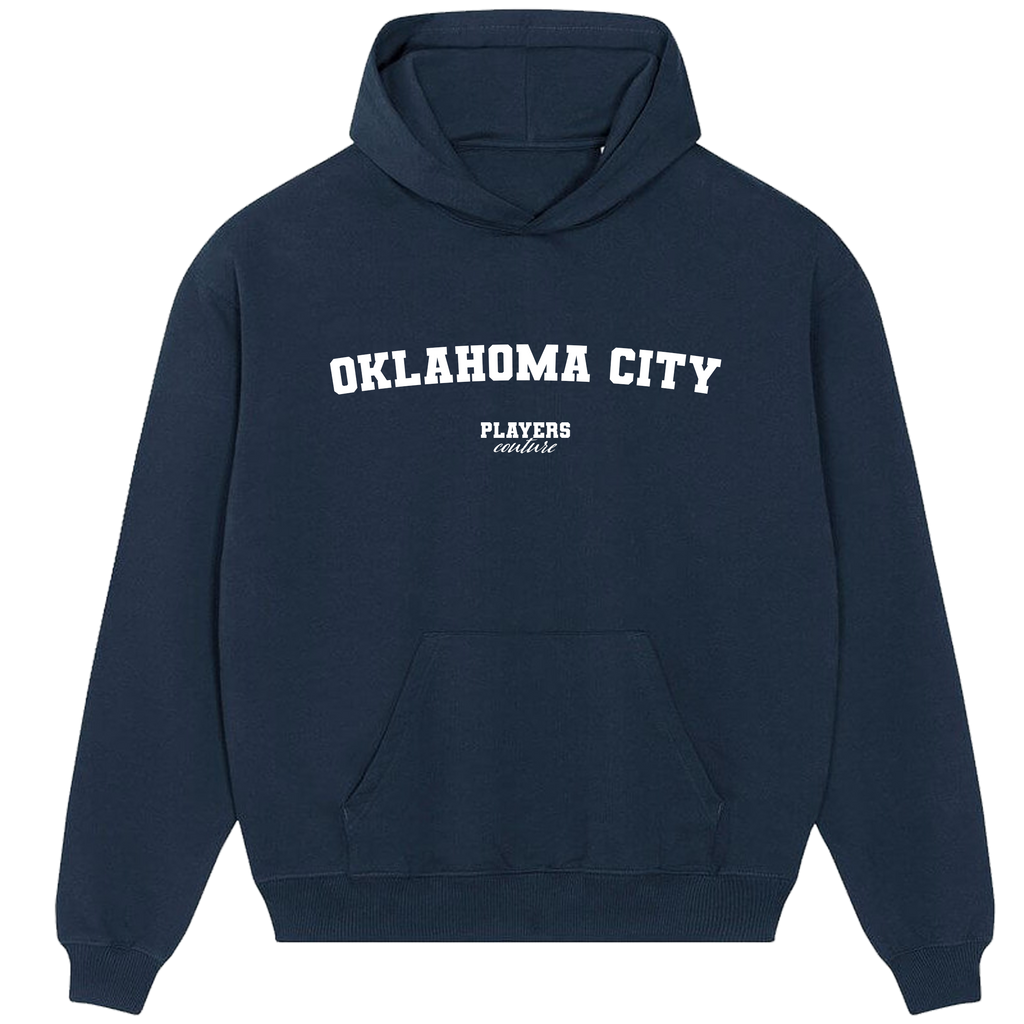 Oklahoma City Players Couture Men's Casual Hoodie Navy