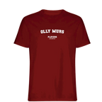 Olly Murs t-shirt – red men's t-shirt with white Olly Murs letters and Players Couture logo on the chest